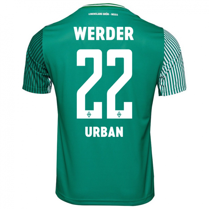 Uomo Maglia Linus Urban #22 Verde Kit Gara Home 2023/24 Maglietta