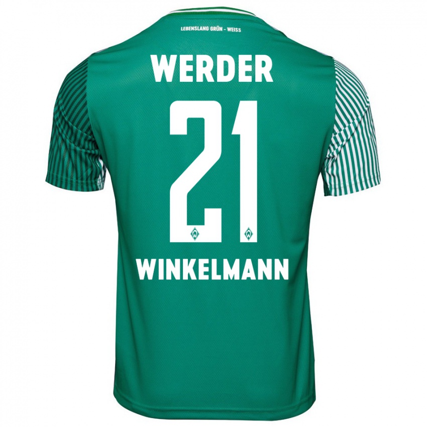 Uomo Maglia Till Winkelmann #21 Verde Kit Gara Home 2023/24 Maglietta