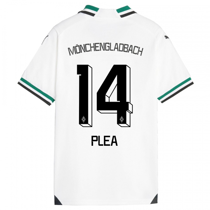 Uomo Maglia Alassane Plea #14 Bianco Verde Kit Gara Home 2023/24 Maglietta