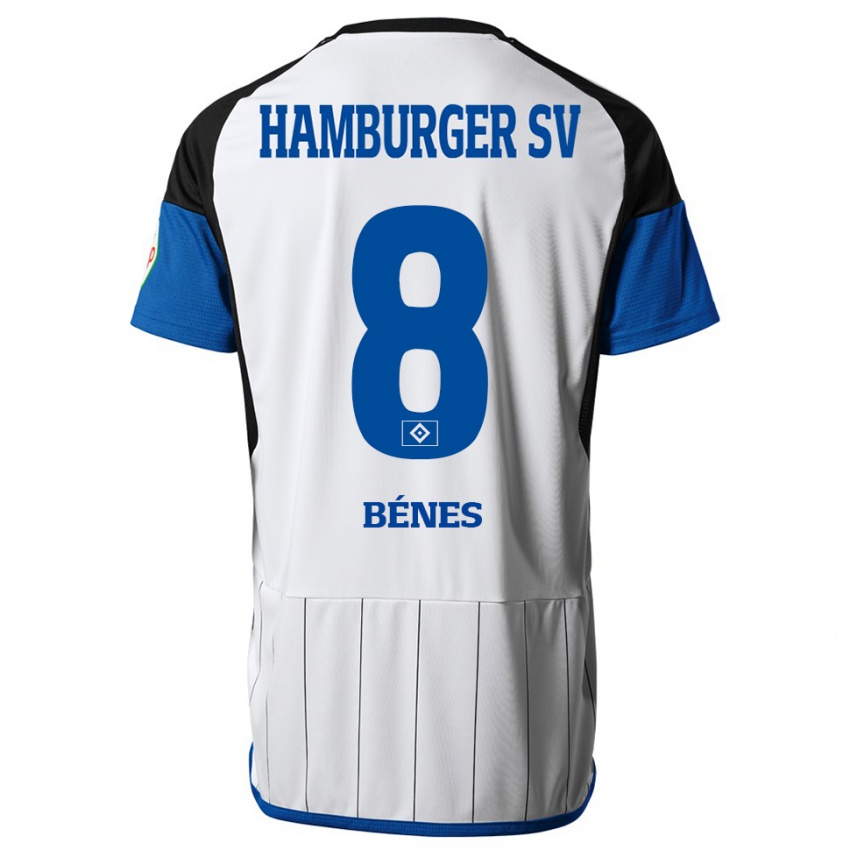 Uomo Maglia Laszlo Benes #8 Bianco Kit Gara Home 2023/24 Maglietta