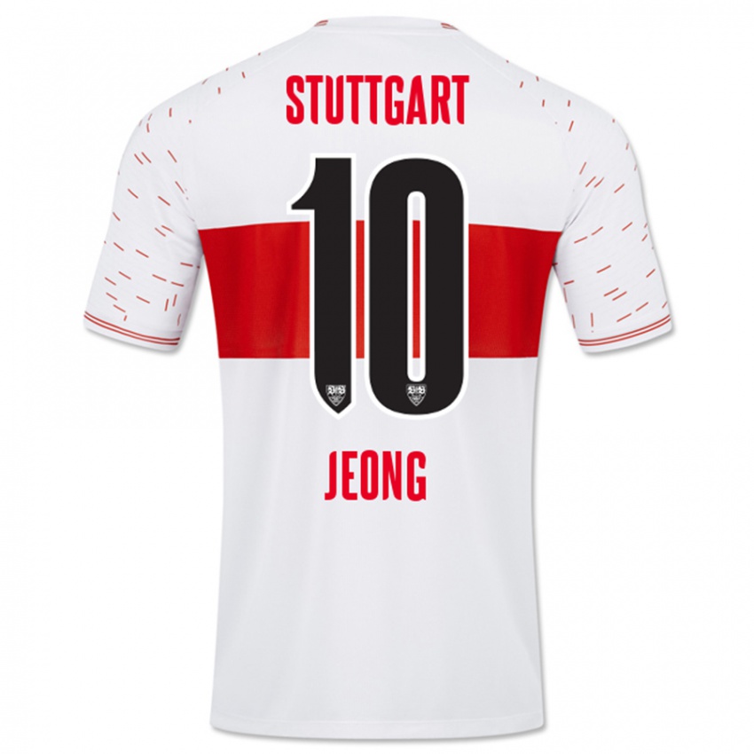 Uomo Maglia Woo-Yeong Jeong #10 Bianco Kit Gara Home 2023/24 Maglietta