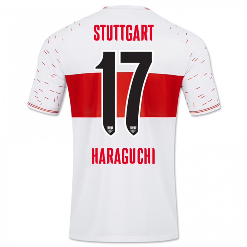 Uomo Maglia Genki Haraguchi #17 Bianco Kit Gara Home 2023/24 Maglietta