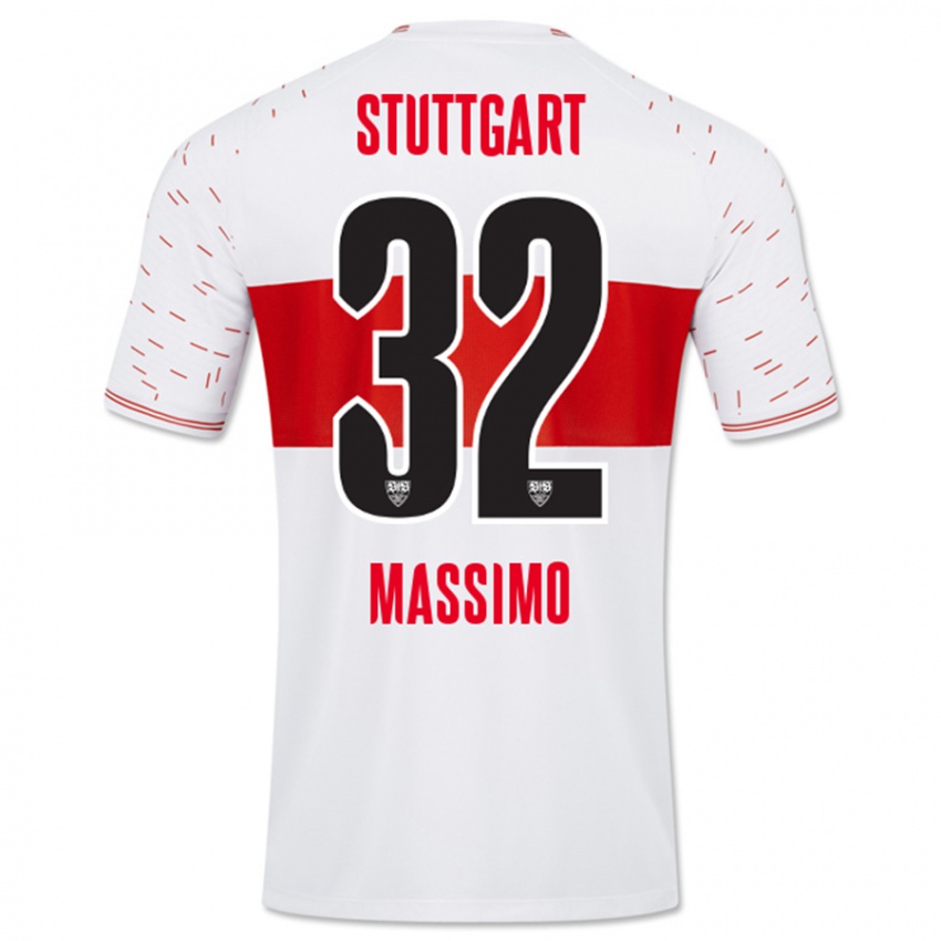 Uomo Maglia Roberto Massimo #32 Bianco Kit Gara Home 2023/24 Maglietta