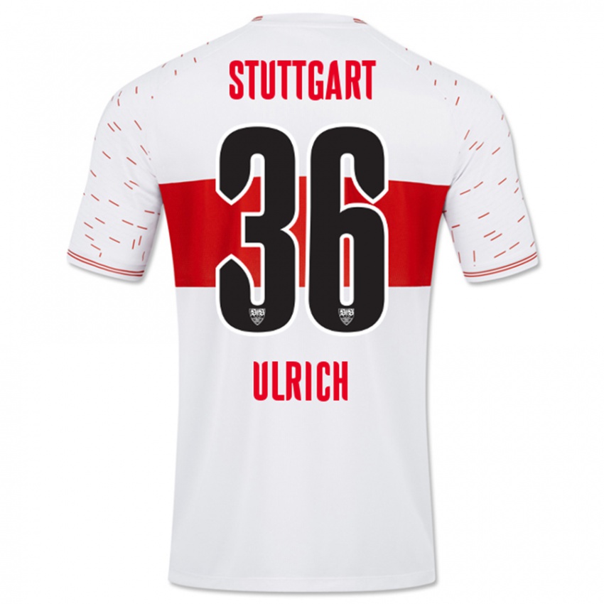 Uomo Maglia Laurin Ulrich #36 Bianco Kit Gara Home 2023/24 Maglietta