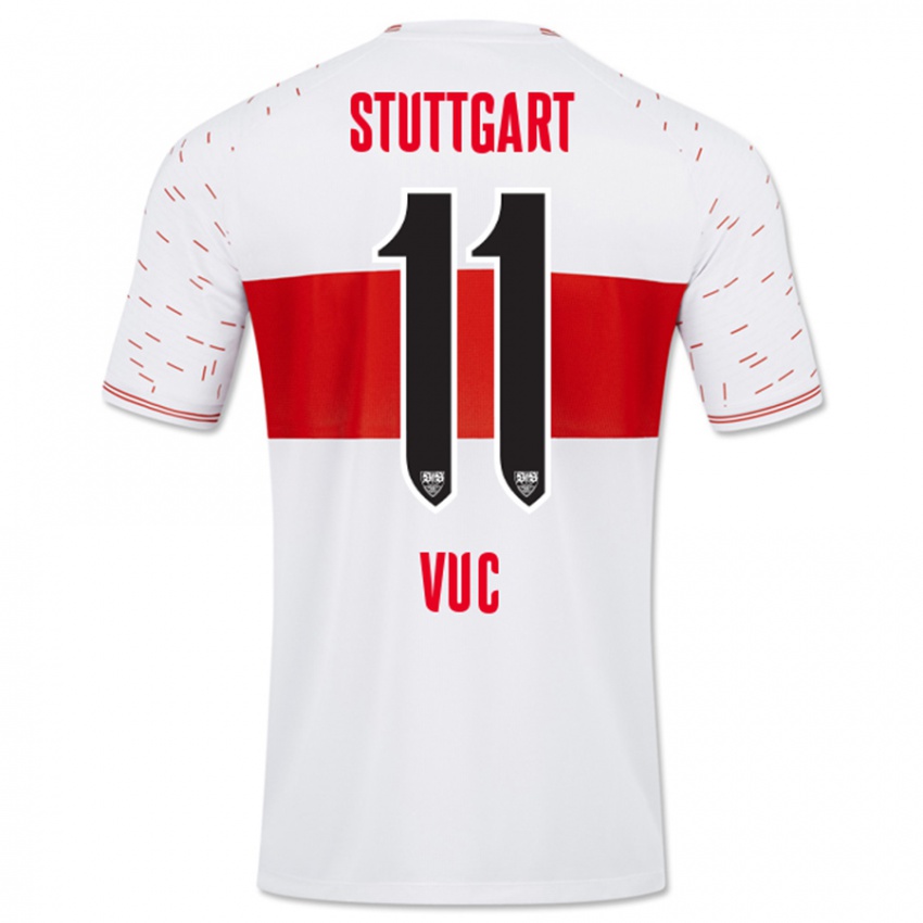 Uomo Maglia Patrick Vuc #11 Bianco Kit Gara Home 2023/24 Maglietta