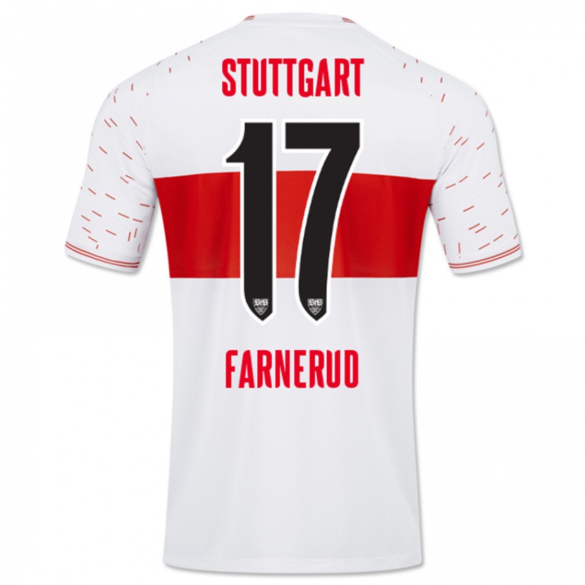 Uomo Maglia Colin Farnerud #17 Bianco Kit Gara Home 2023/24 Maglietta