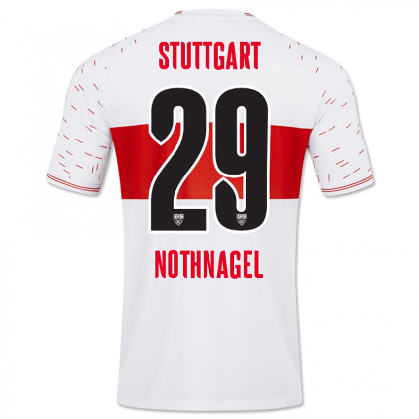 Uomo Maglia Dominik Nothnagel #29 Bianco Kit Gara Home 2023/24 Maglietta