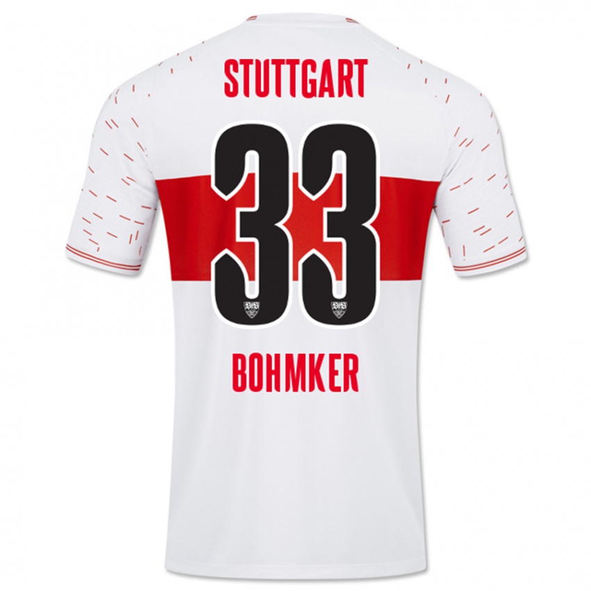 Uomo Maglia Finn Böhmker #33 Bianco Kit Gara Home 2023/24 Maglietta