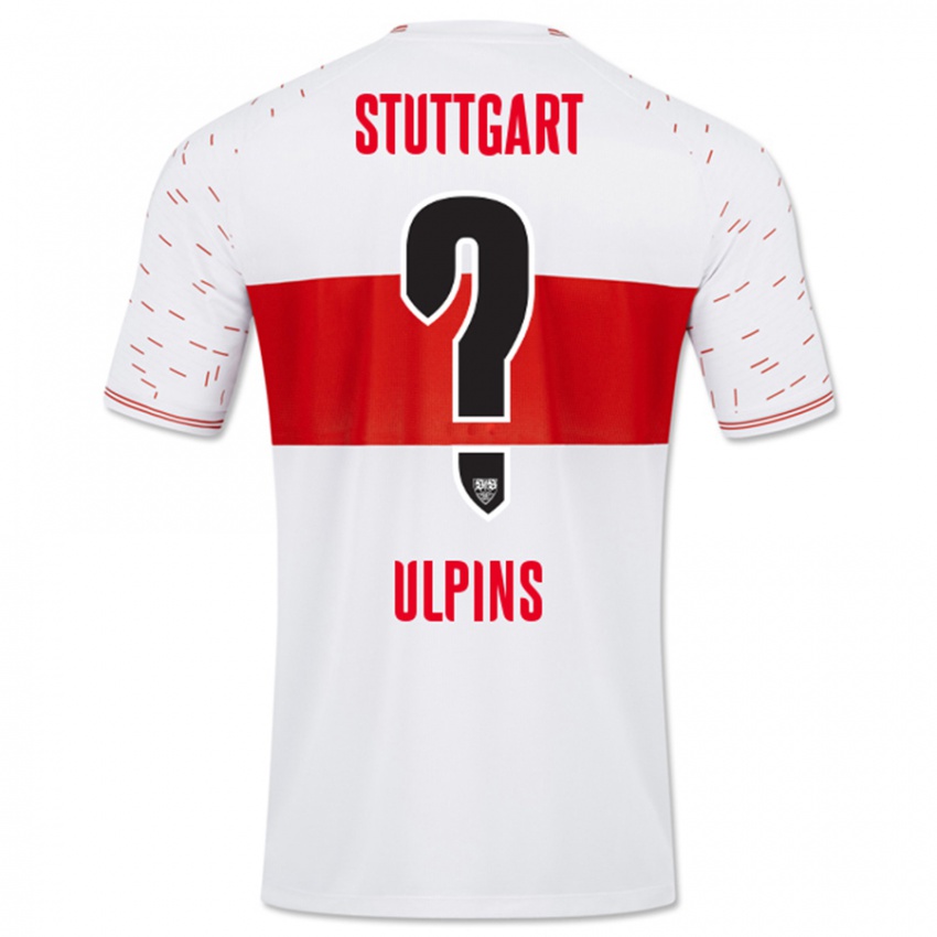 Uomo Maglia Timo Ulpins #0 Bianco Kit Gara Home 2023/24 Maglietta