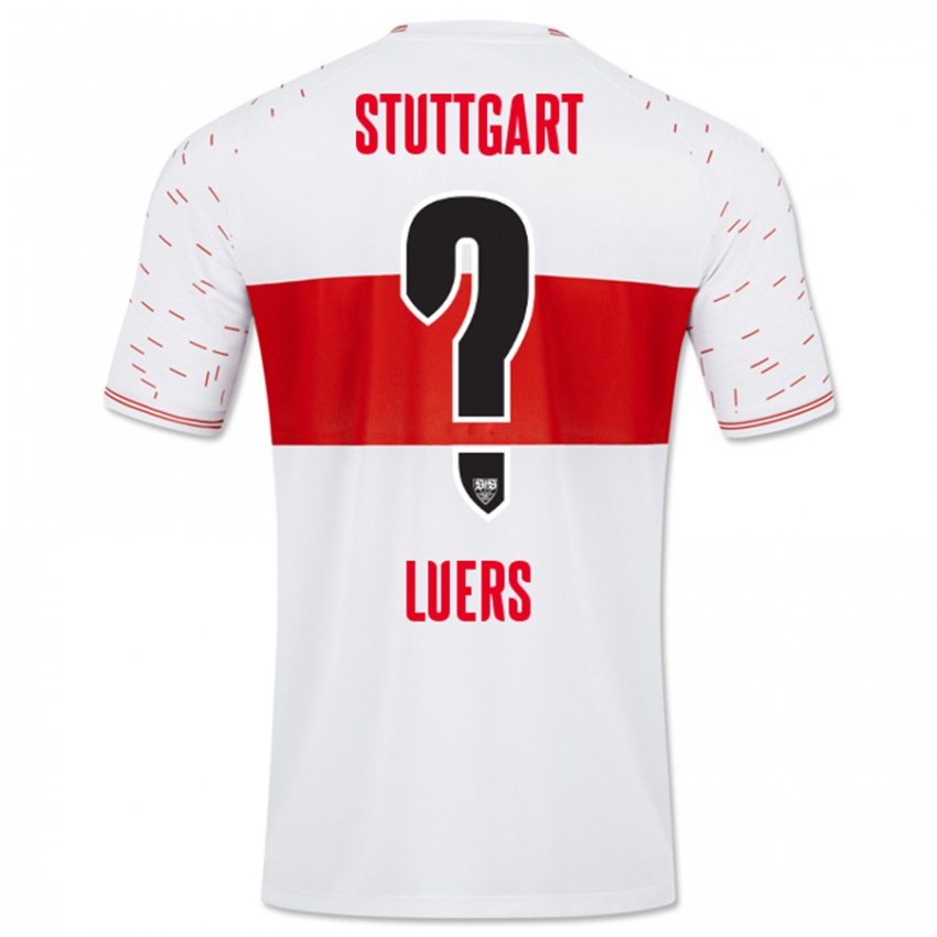 Uomo Maglia Julian Lüers #0 Bianco Kit Gara Home 2023/24 Maglietta