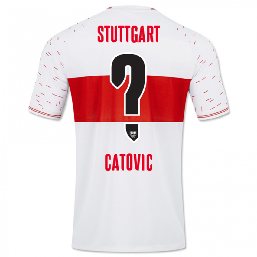 Uomo Maglia Mirza Catovic #0 Bianco Kit Gara Home 2023/24 Maglietta