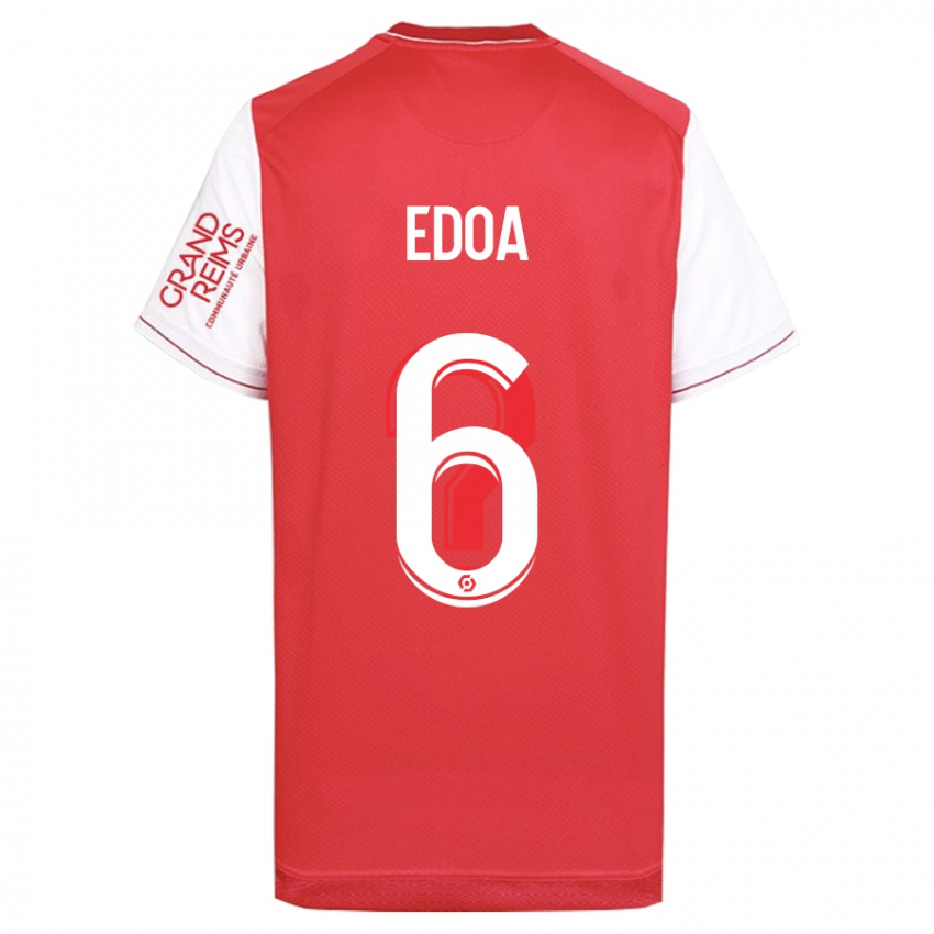 Uomo Maglia Valentin Atangana Edoa #6 Rosso Kit Gara Home 2023/24 Maglietta