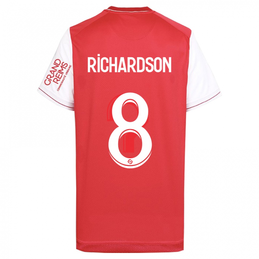 Uomo Maglia Amir Richardson #8 Rosso Kit Gara Home 2023/24 Maglietta