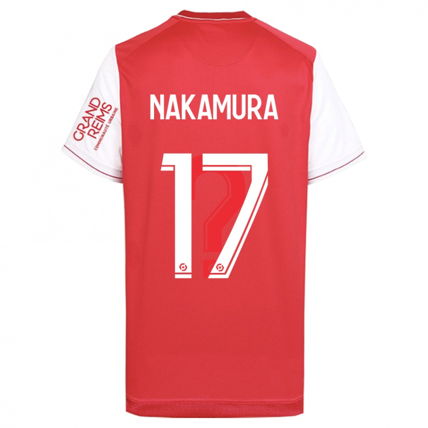 Uomo Maglia Keito Nakamura #17 Rosso Kit Gara Home 2023/24 Maglietta