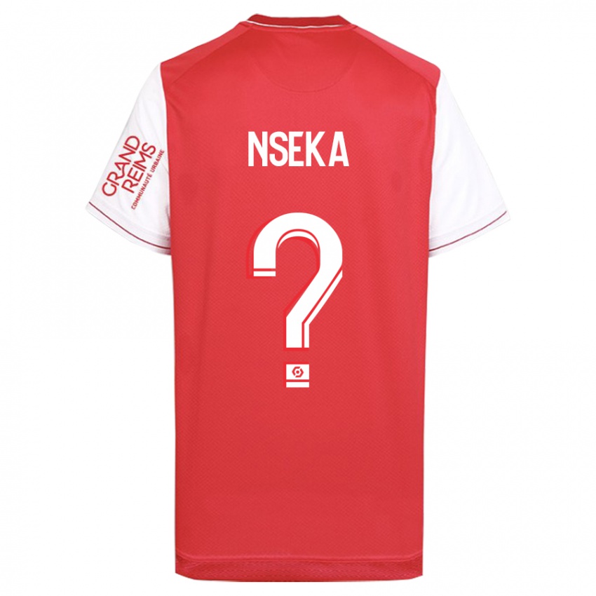 Uomo Maglia Nelson Nseka #0 Rosso Kit Gara Home 2023/24 Maglietta