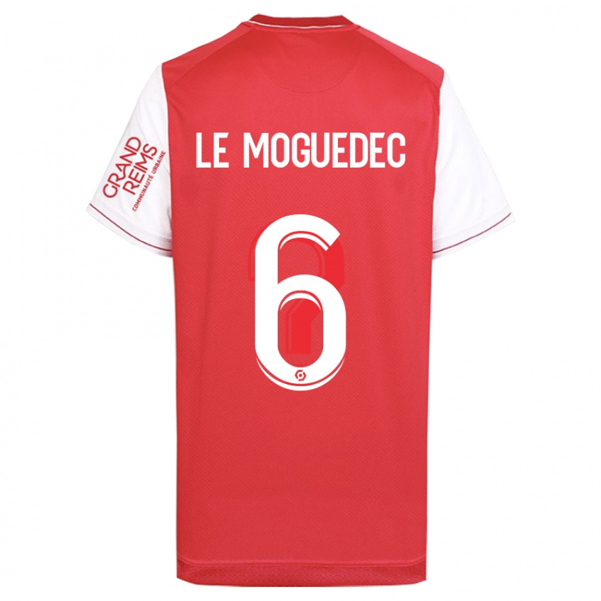 Uomo Maglia Anaële Le Moguédec #6 Rosso Kit Gara Home 2023/24 Maglietta