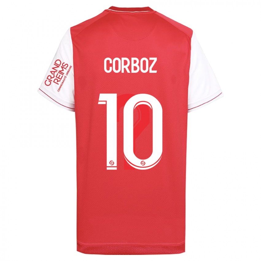 Uomo Maglia Rachel Corboz #10 Rosso Kit Gara Home 2023/24 Maglietta