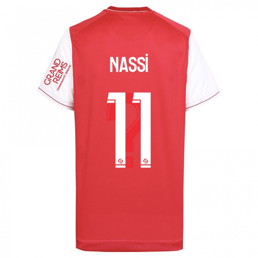 Uomo Maglia Jade Nassi #11 Rosso Kit Gara Home 2023/24 Maglietta