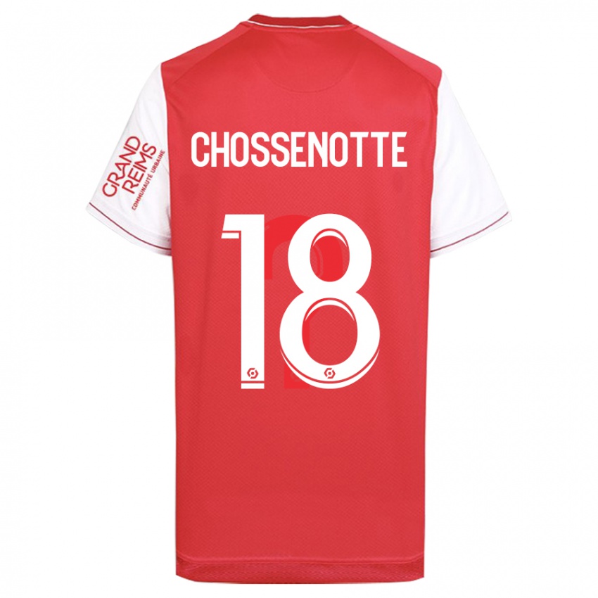 Uomo Maglia Shana Chossenotte #18 Rosso Kit Gara Home 2023/24 Maglietta