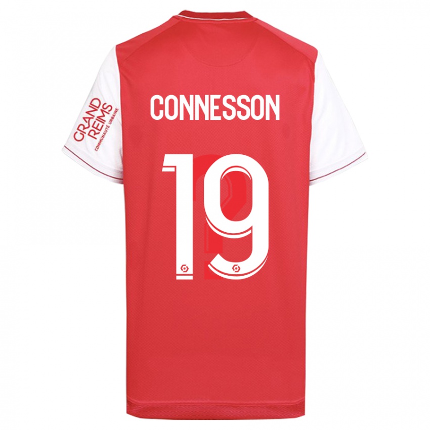 Uomo Maglia Adele Connesson #19 Rosso Kit Gara Home 2023/24 Maglietta