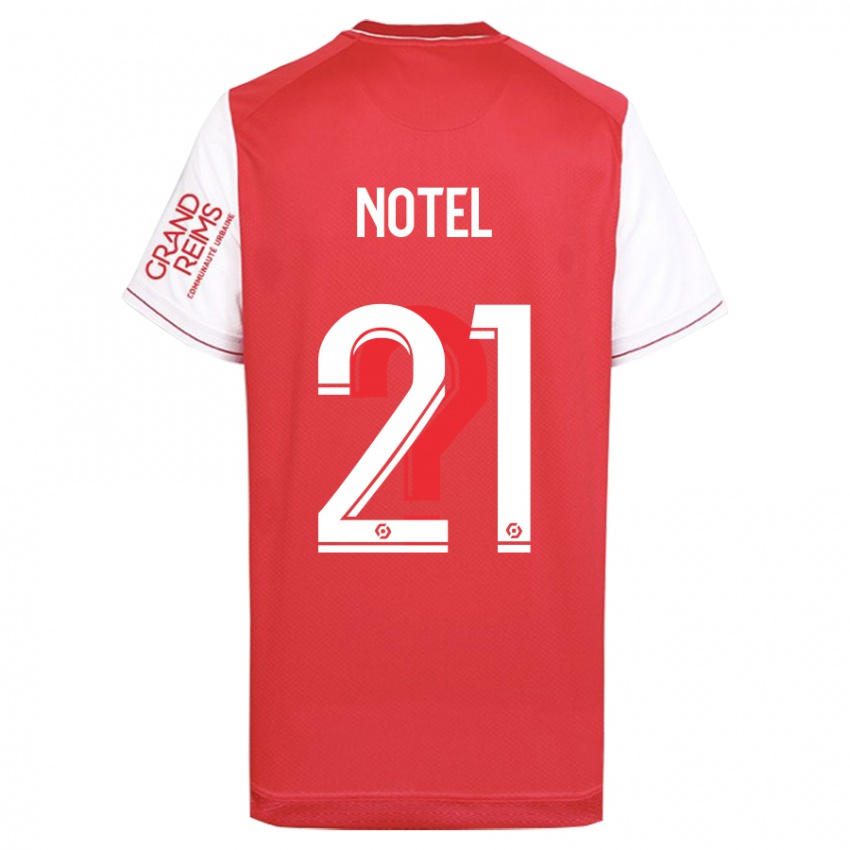 Uomo Maglia Lea Notel #21 Rosso Kit Gara Home 2023/24 Maglietta