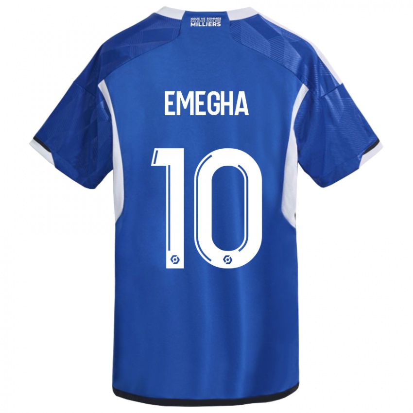 Uomo Maglia Emanuel Emegha #10 Blu Kit Gara Home 2023/24 Maglietta