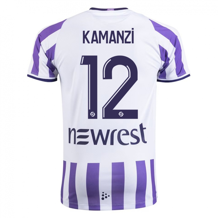 Uomo Maglia Warren Kamanzi #12 Bianco Kit Gara Home 2023/24 Maglietta