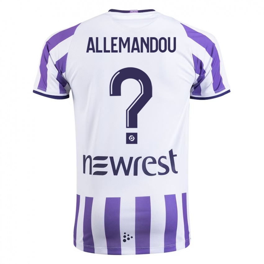 Uomo Maglia Teddy Allemandou #0 Bianco Kit Gara Home 2023/24 Maglietta