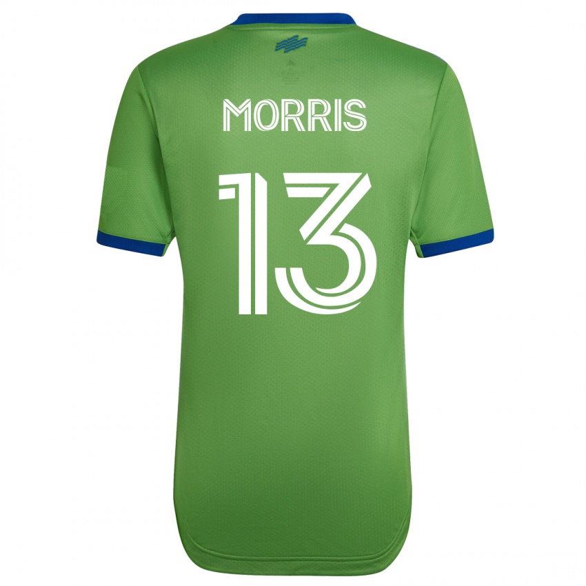 Uomo Maglia Jordan Morris #13 Verde Kit Gara Home 2023/24 Maglietta