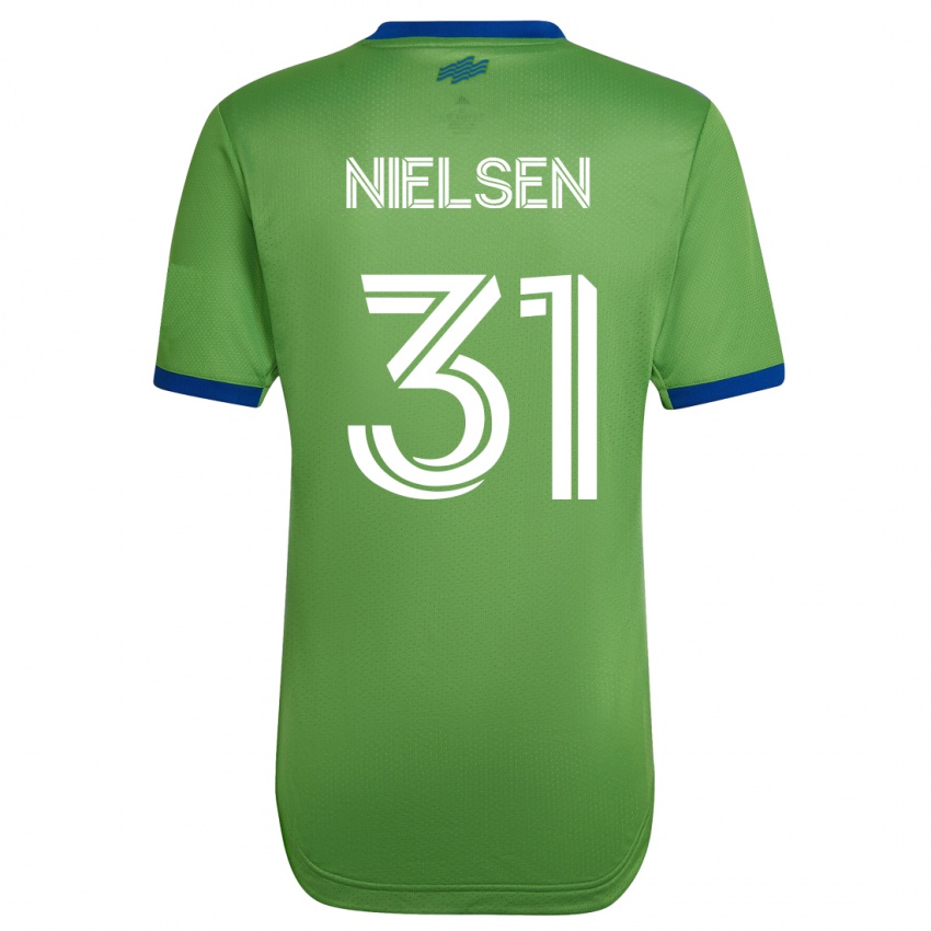 Uomo Maglia Madeline Nielsen #31 Verde Kit Gara Home 2023/24 Maglietta