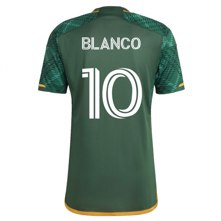 Uomo Maglia Sebastián Blanco #10 Verde Kit Gara Home 2023/24 Maglietta