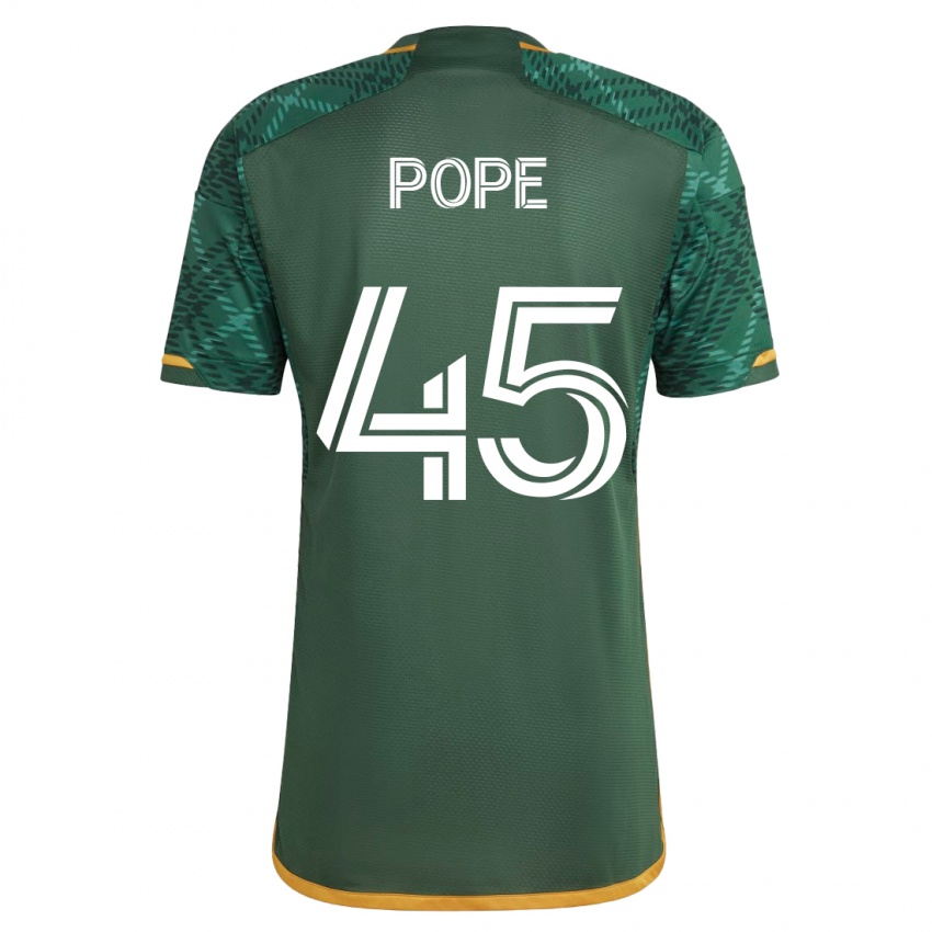 Uomo Maglia Blake Pope #45 Verde Kit Gara Home 2023/24 Maglietta