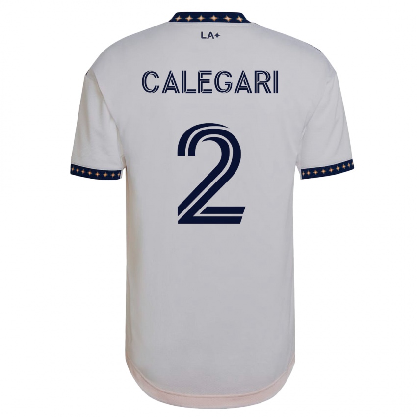 Uomo Maglia Calegari #2 Bianco Kit Gara Home 2023/24 Maglietta