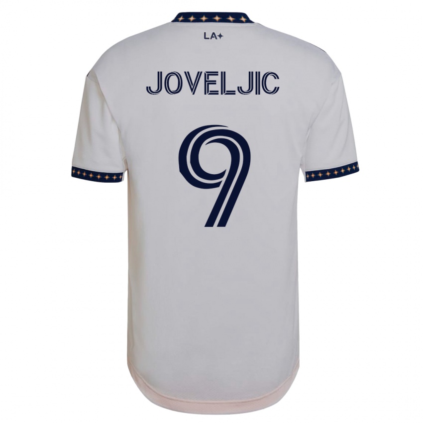 Uomo Maglia Dejan Joveljic #9 Bianco Kit Gara Home 2023/24 Maglietta