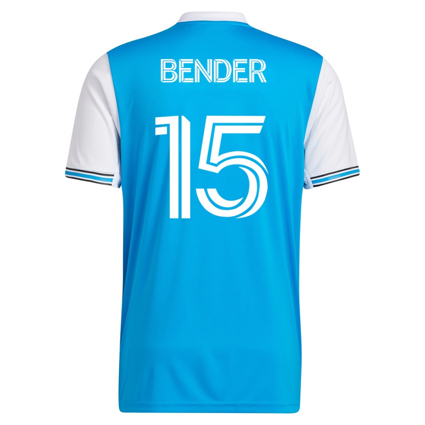 Uomo Maglia Ben Bender #15 Blu Kit Gara Home 2023/24 Maglietta