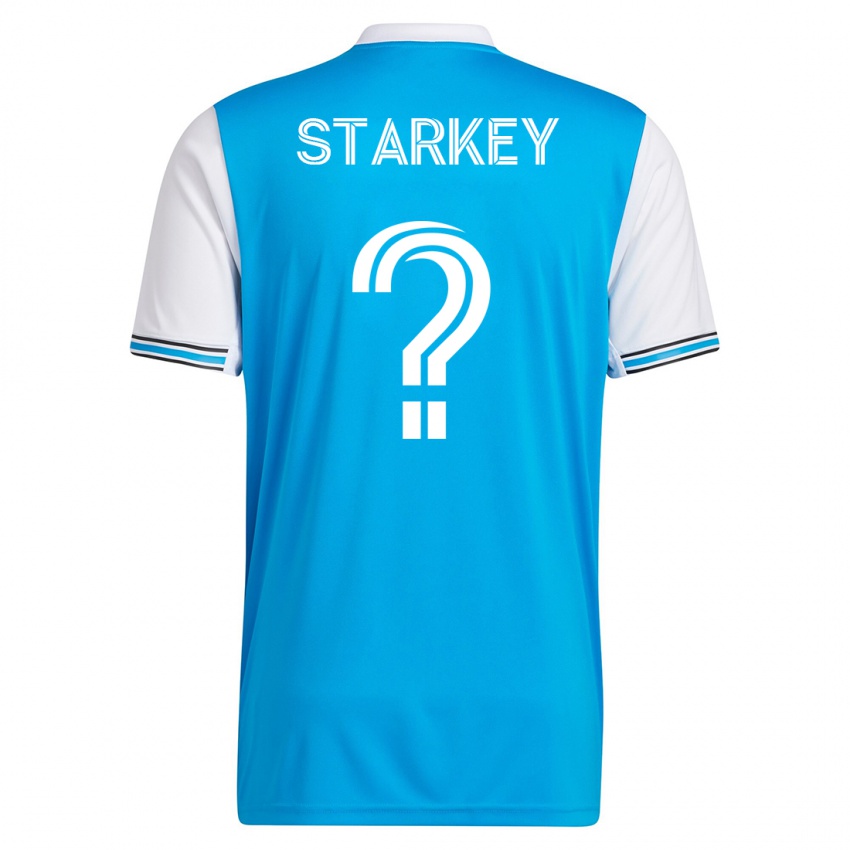 Uomo Maglia Caleb Starkey #0 Blu Kit Gara Home 2023/24 Maglietta