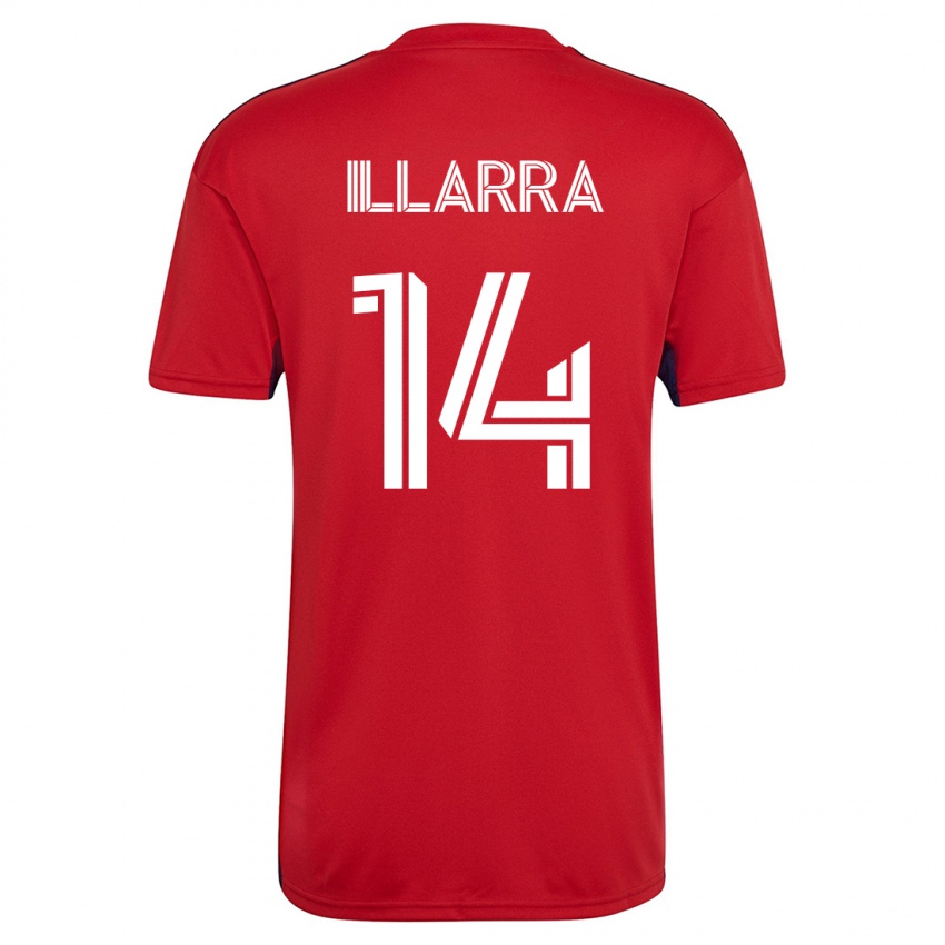 Uomo Maglia Asier Illarramendi #14 Rosso Kit Gara Home 2023/24 Maglietta