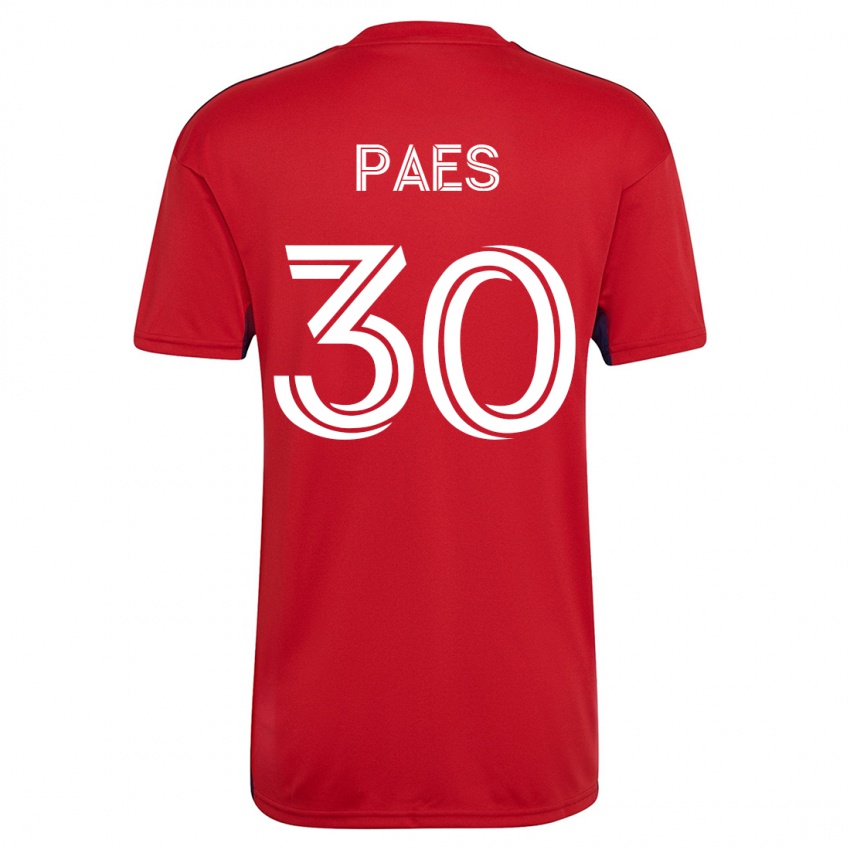 Uomo Maglia Maarten Paes #30 Rosso Kit Gara Home 2023/24 Maglietta