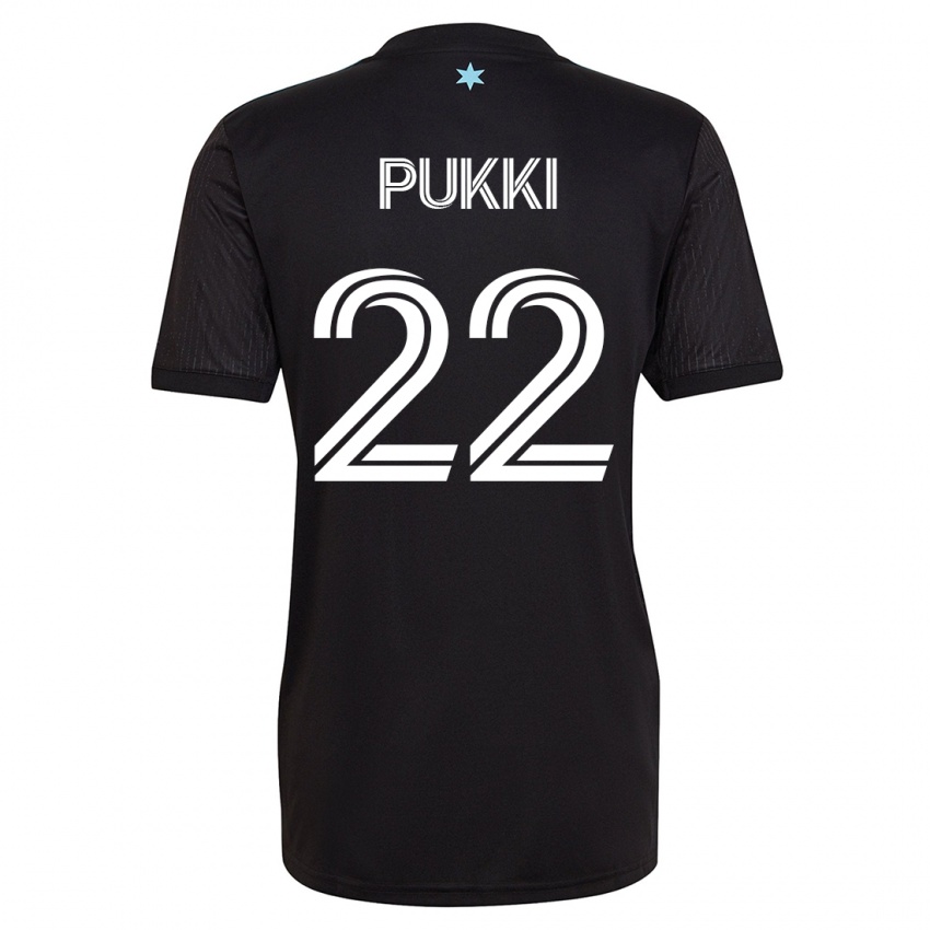 Uomo Maglia Teemu Pukki #22 Nero Kit Gara Home 2023/24 Maglietta