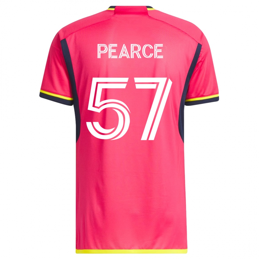 Uomo Maglia Tyson Pearce #57 Rosa Kit Gara Home 2023/24 Maglietta