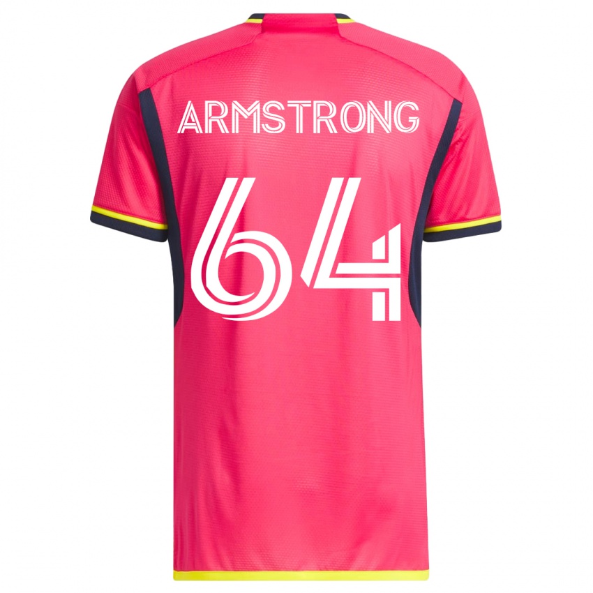 Uomo Maglia Dida Armstrong #64 Rosa Kit Gara Home 2023/24 Maglietta