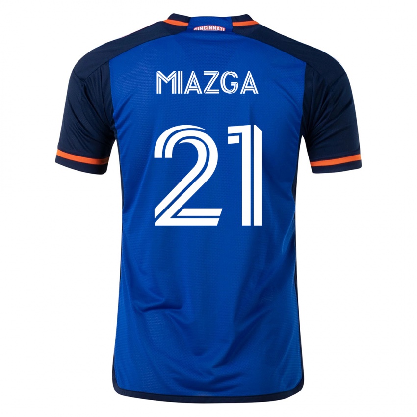 Uomo Maglia Matt Miazga #21 Blu Kit Gara Home 2023/24 Maglietta