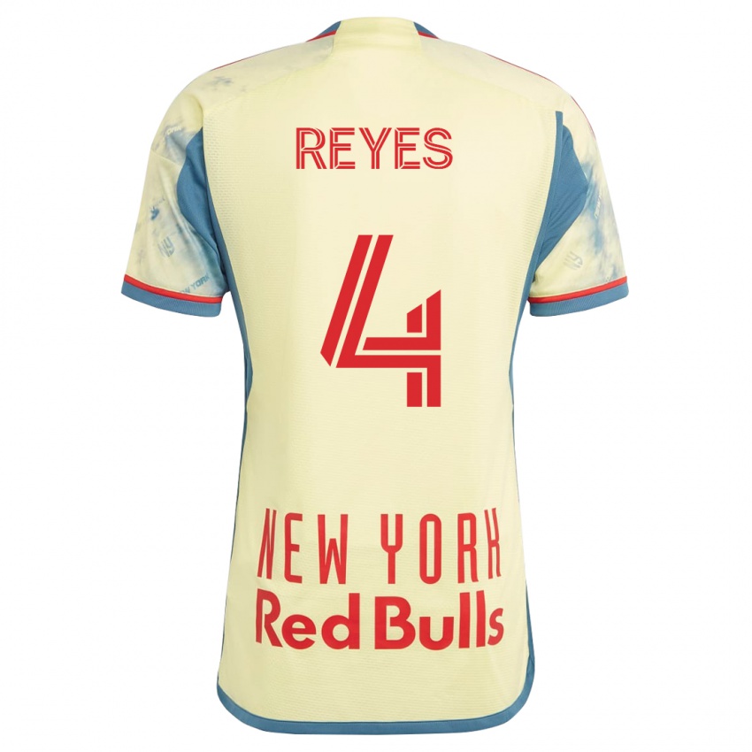 Uomo Maglia Andrés Reyes #4 Giallo Kit Gara Home 2023/24 Maglietta