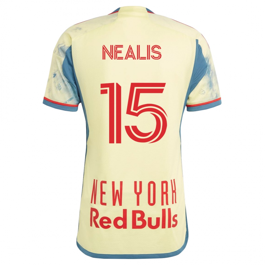 Uomo Maglia Sean Nealis #15 Giallo Kit Gara Home 2023/24 Maglietta