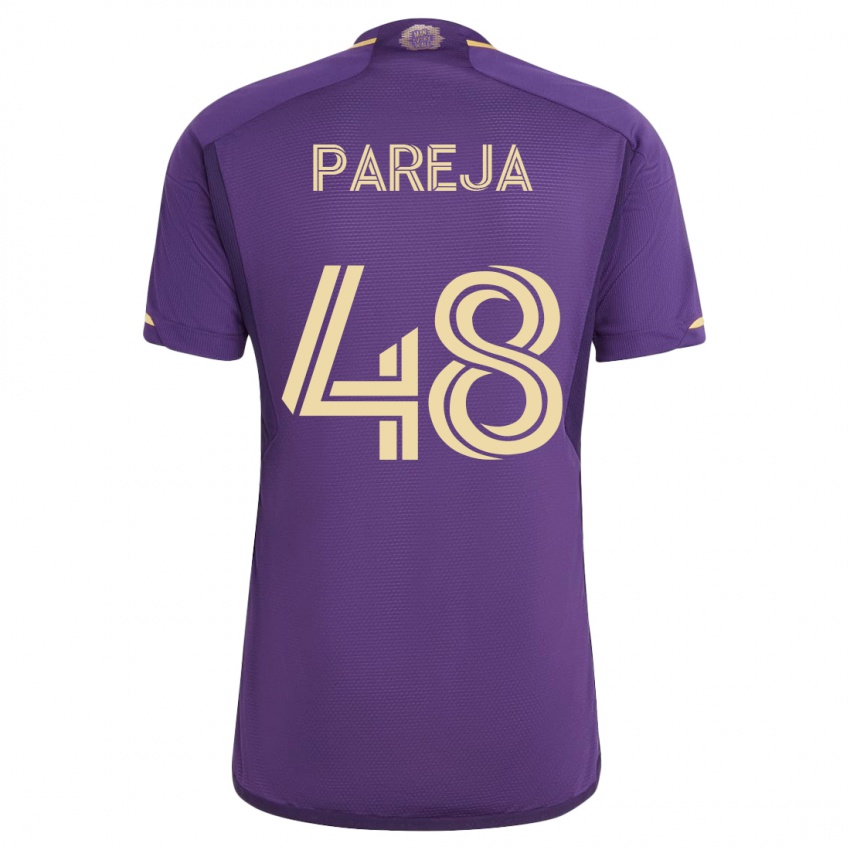 Uomo Maglia Diego Pareja #48 Viola Kit Gara Home 2023/24 Maglietta