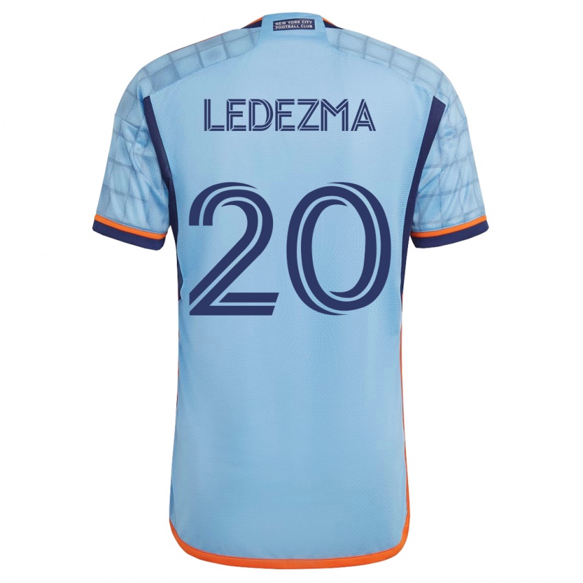 Uomo Maglia Richard Ledezma #20 Blu Kit Gara Home 2023/24 Maglietta