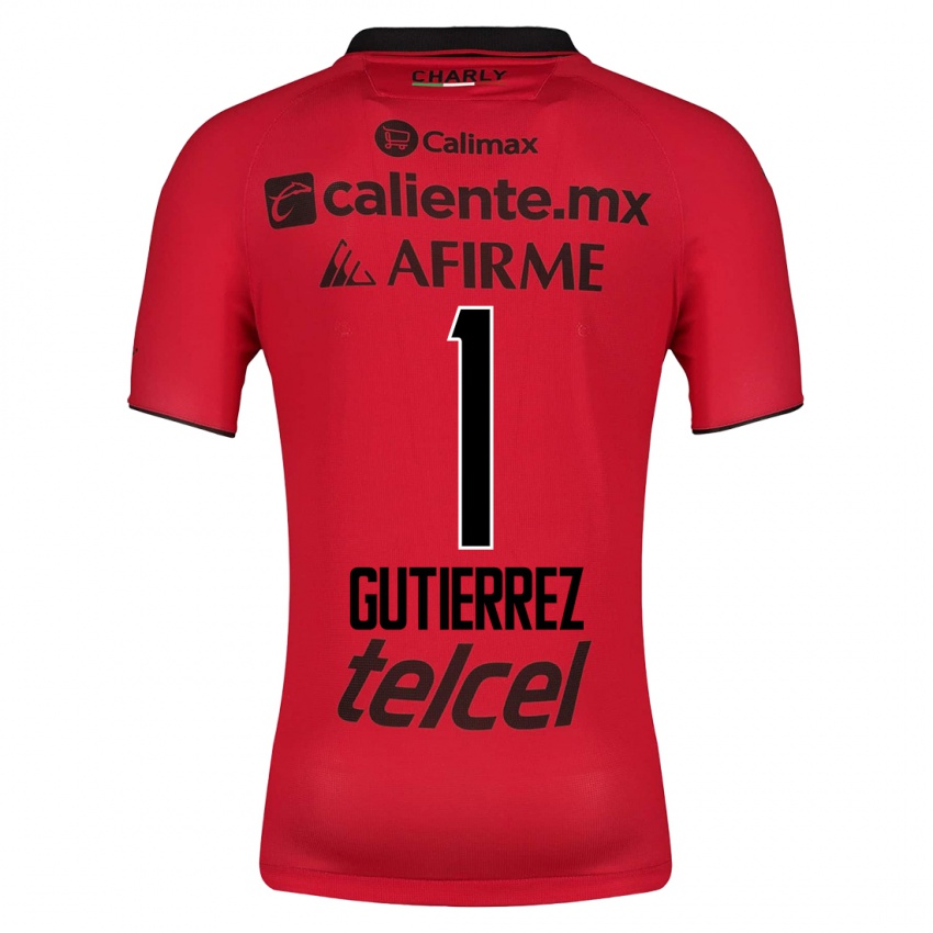 Uomo Maglia Alejandra Gutierrez #1 Rosso Kit Gara Home 2023/24 Maglietta