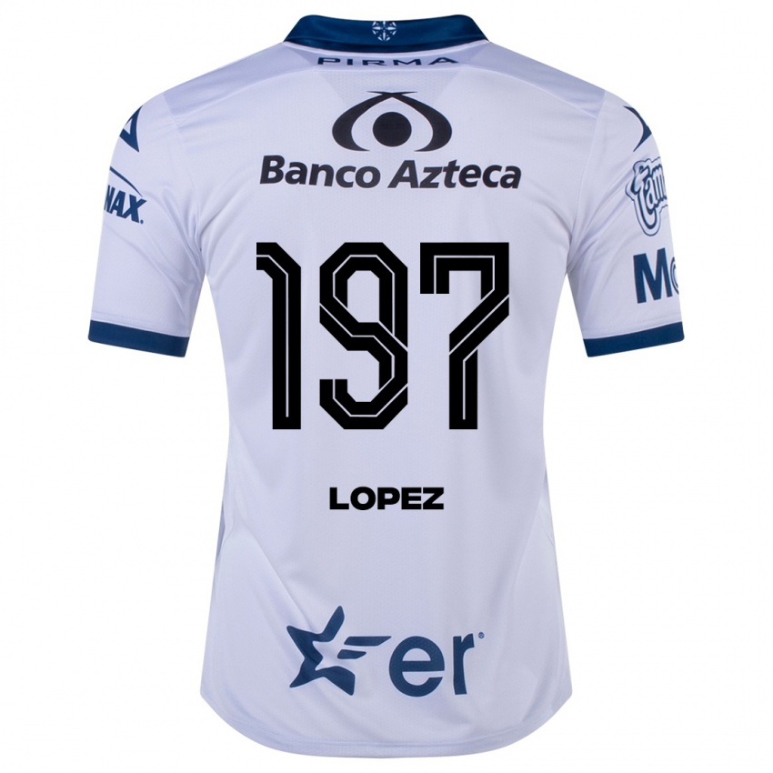 Uomo Maglia Sebastián López #197 Bianco Kit Gara Home 2023/24 Maglietta