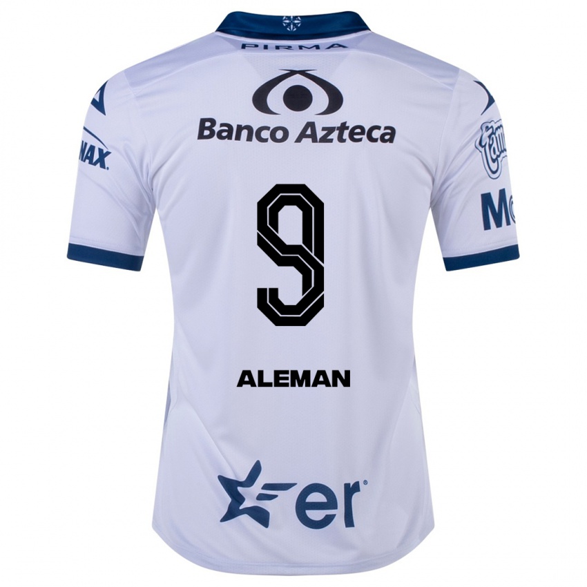 Uomo Maglia Nelly Alemán #9 Bianco Kit Gara Home 2023/24 Maglietta