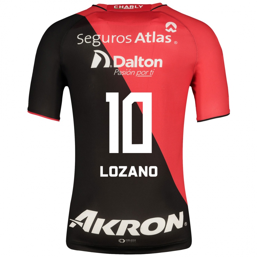 Uomo Maglia Brian Lozano #10 Nero Kit Gara Home 2023/24 Maglietta